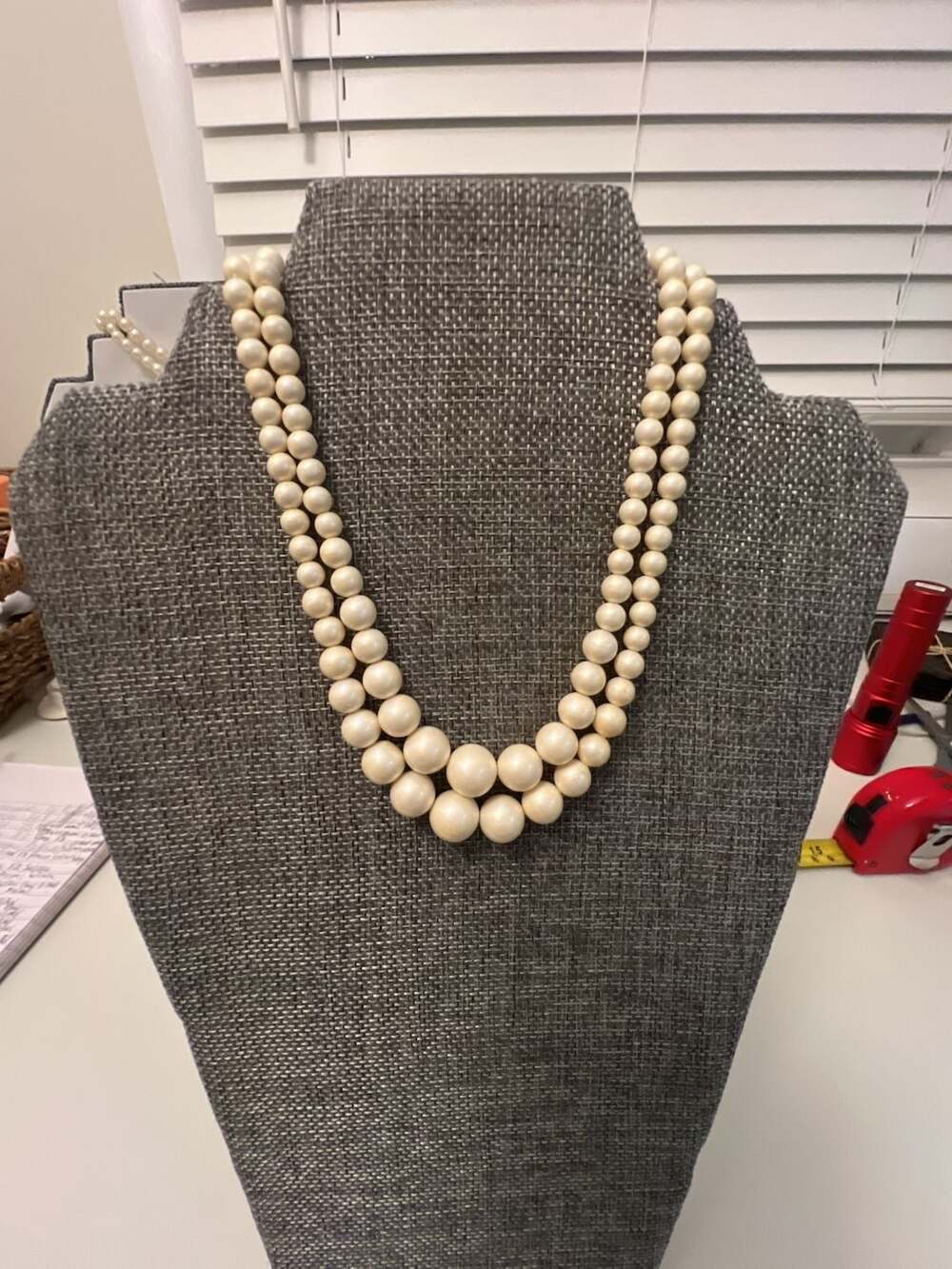 Japan Vintage Graduated Double Strand Pearl Necklace